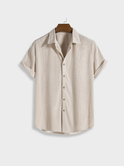 Heren Corduroy Zomerset met Knoopsluiting – Sven