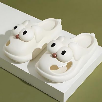 Cartoon-slippers met comfort en karakter - PawJoy Cozy Pup Slippers