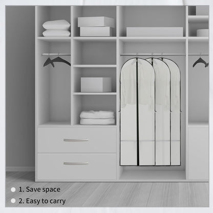 Lange Jurk Opslaghoes – 180 cm met Rits en Venster (2-Pack)