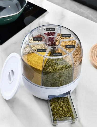 360° Roterende Graandispenser - SpinStore GrainKeeper