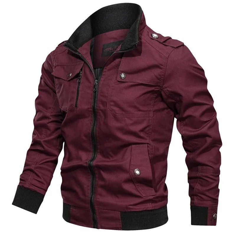 Heren Zomerjas met Kraag en Motorlook – Vince