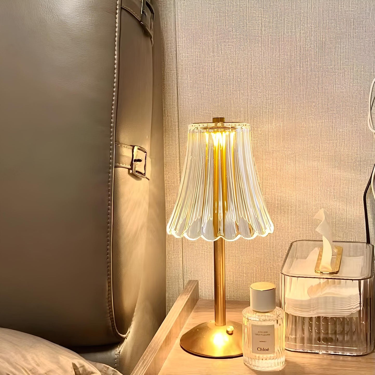 Gouden Kristallen Tafellamp - Aurora Luxe