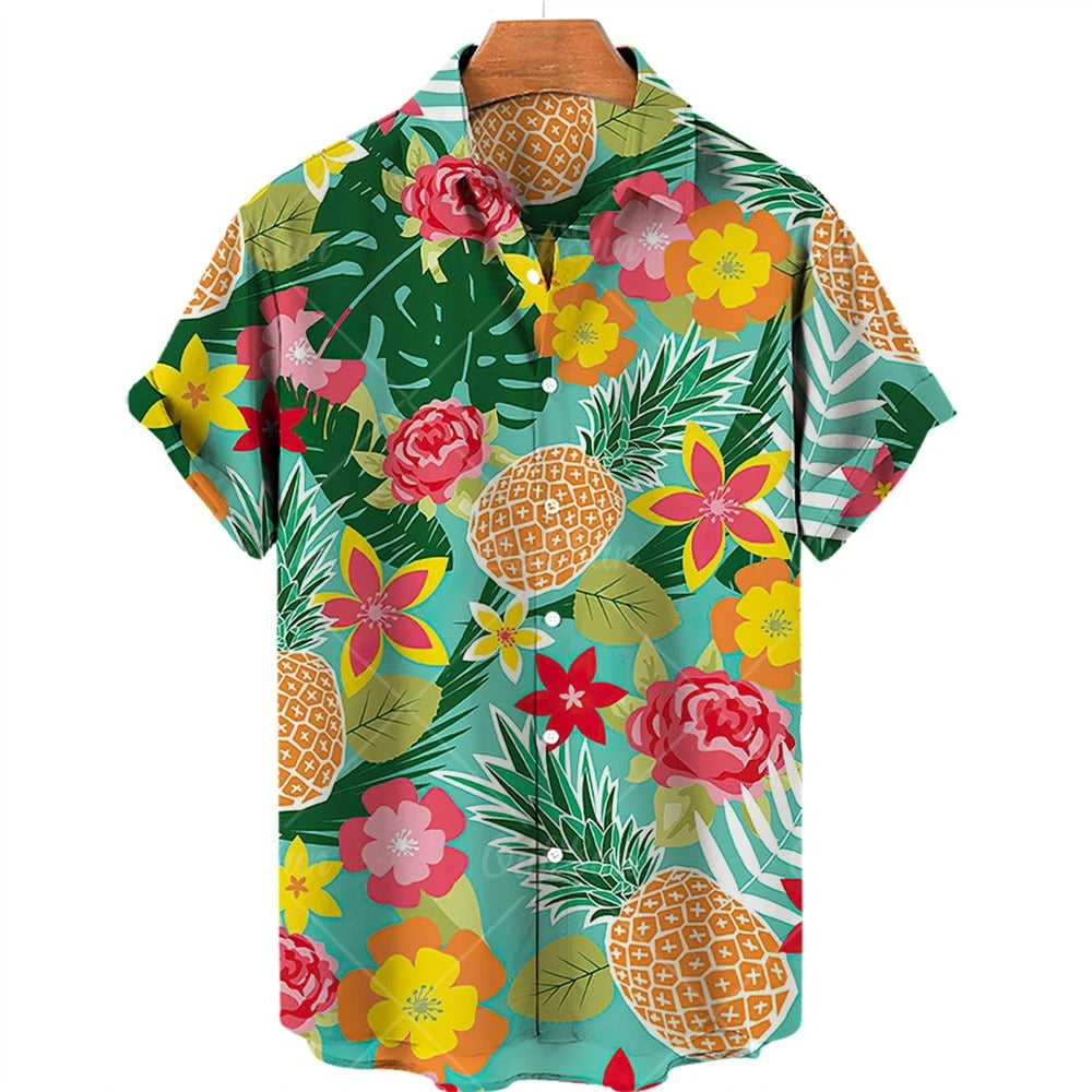 Tropisch Hawaii Overhemd met Korte Mouwen – Mateo
