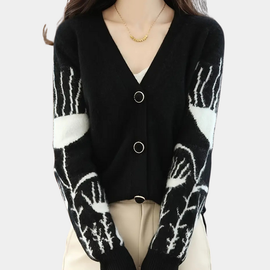 Warme V-hals Cardigan voor Dames - Elin