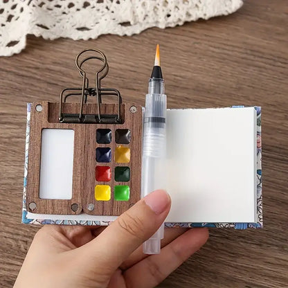 Draagbare aquarelverfset met 24 kleuren – Koop nu 1, krijg 1 gratis!