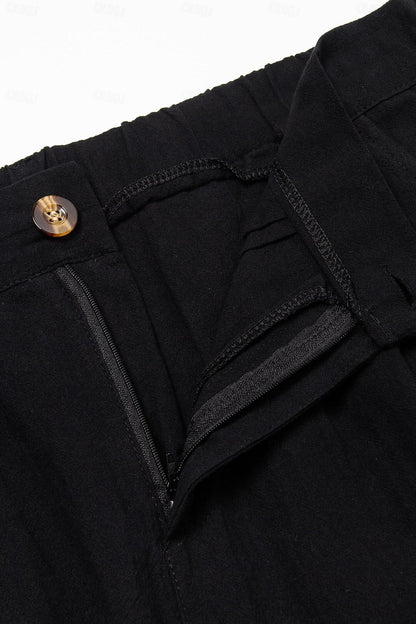 Stijlvolle Linnen-Katoenen Heren Short – Milan