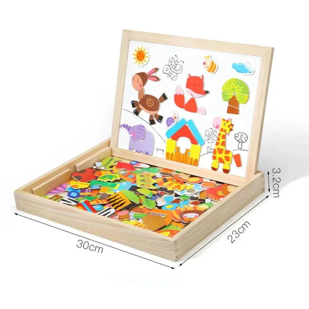 Magnetisch Dubbelzijdig Tekenbord Set -  MiniArt Studio