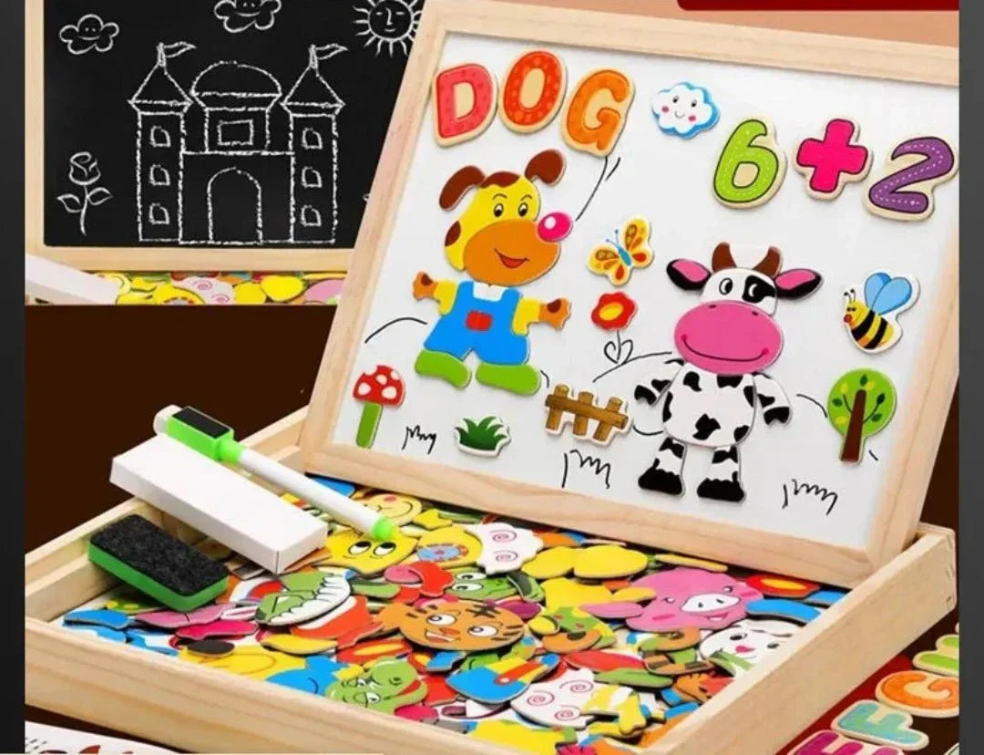 Magnetisch Dubbelzijdig Tekenbord Set -  MiniArt Studio