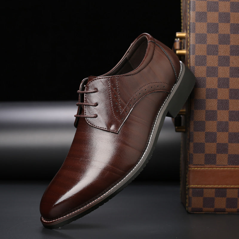 Stijlvolle Heren Veterschoenen met Brogue-details - Lennard