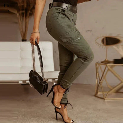 Dames Cargo Jeans met Elastische Boorden – Nadine