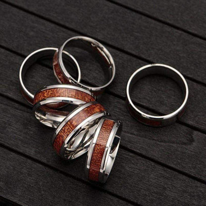 Stijlvolle Levensboom Ring van RVS voor Dames - Elina