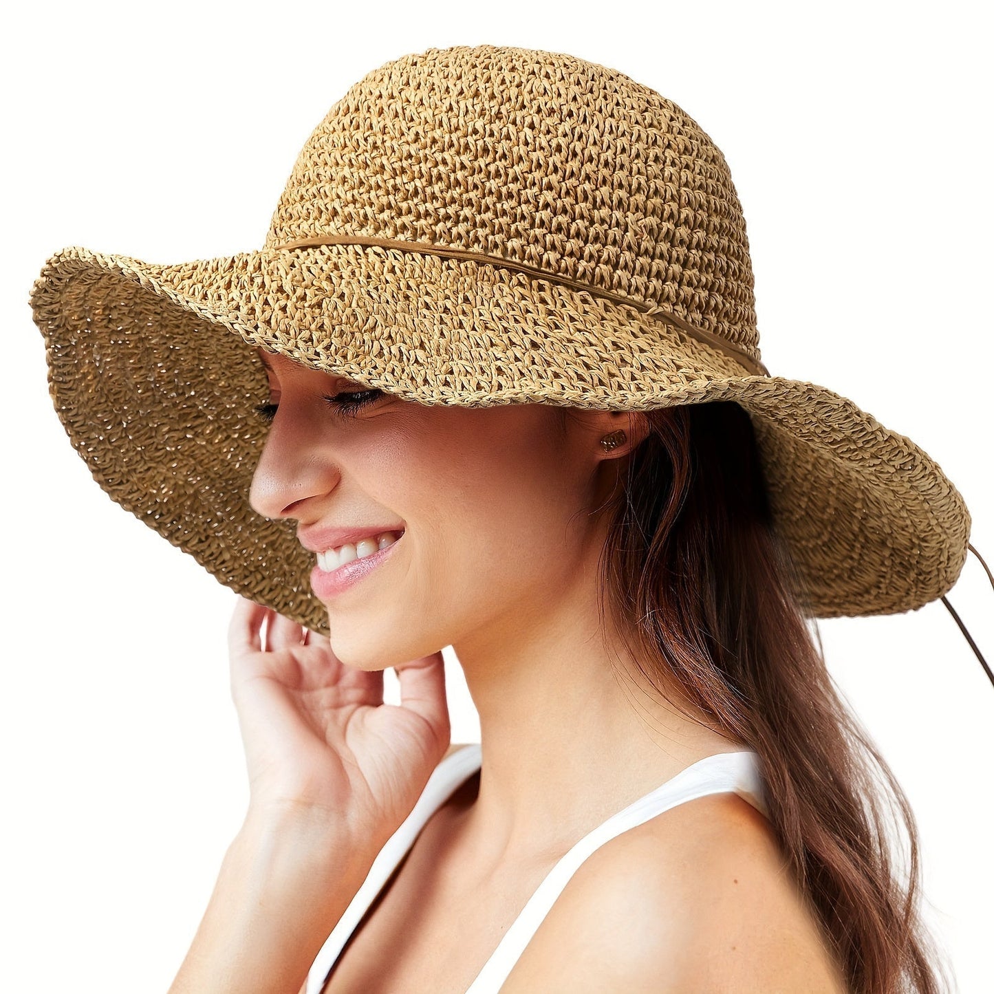 Gehaakte Boho Strohoed voor Zomerreizen – Elouan