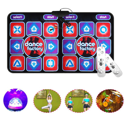 Dubbele dansmat RhythmFlex met twee afstandsbedieningen en spelopties