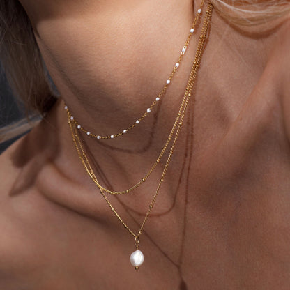 Dubbele Kralen Choker - Amara