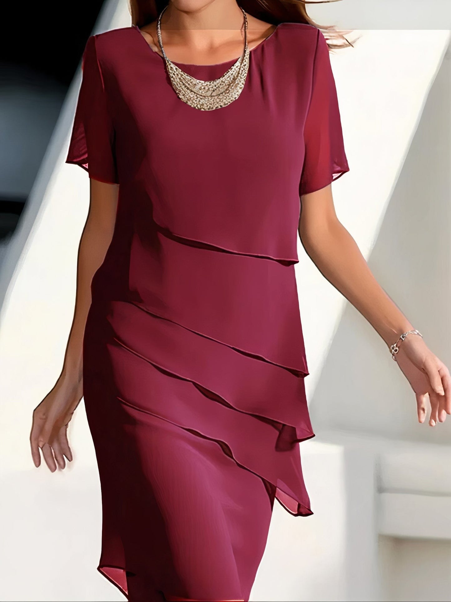 Zomerse chiffon jurk – Mirella