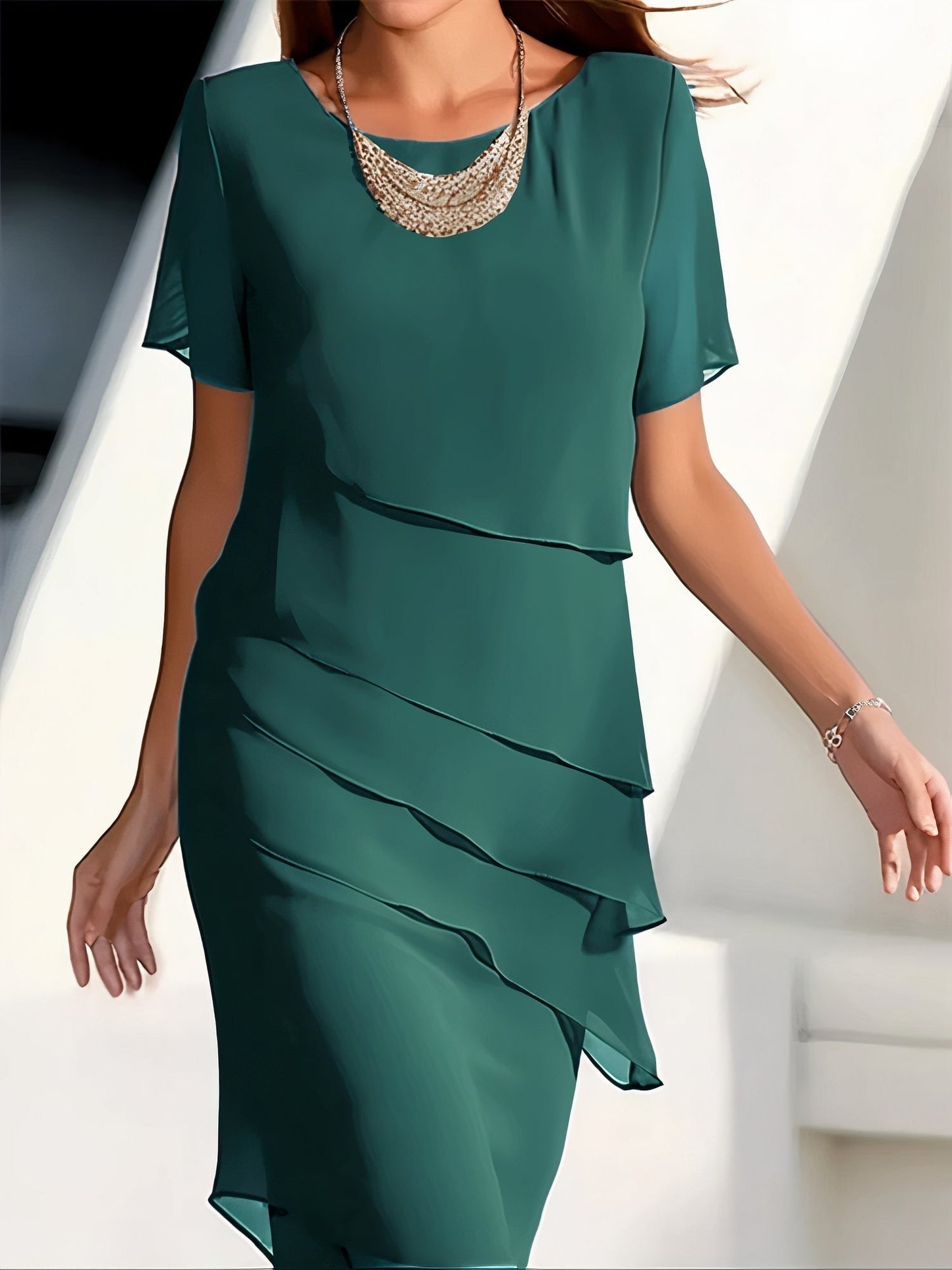 Zomerse chiffon jurk – Mirella