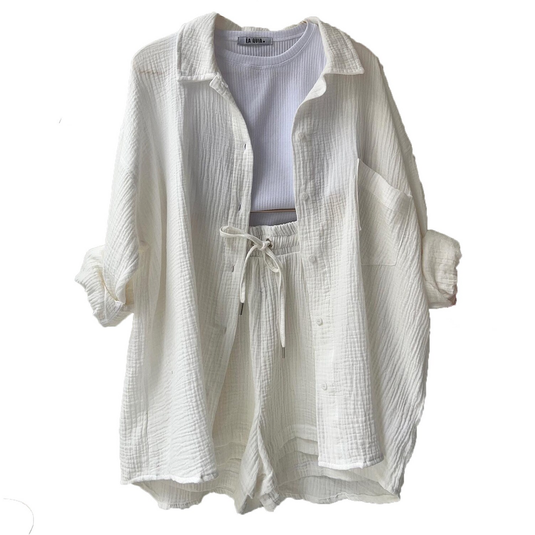 Trendy Katoenen Zomerset Dames – Faylin