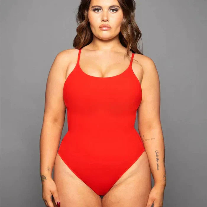 Vormgevende badpak met shaping-effect – Samira