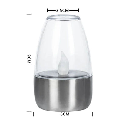 Zonne-buiten LED-kaarslicht | Decoratieve Waterdichte Tuinverlichting