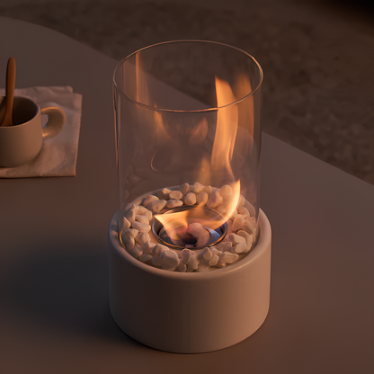 Klassieke Olie Lamp met Open Vlam - Lumora