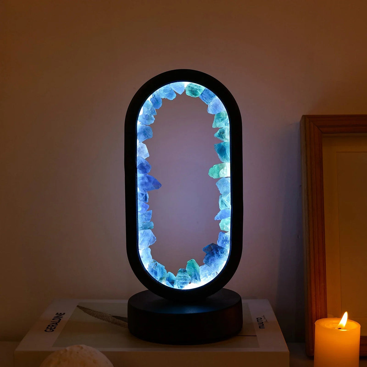 Handgemaakte Amethist Lamp - Serenith