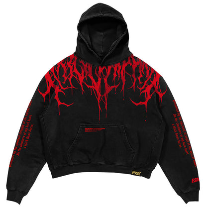 Oversized Heavy Hoodie met Print – Damon