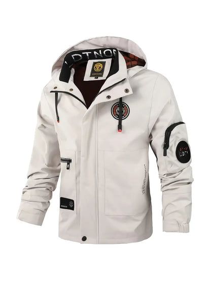 Lichte heren outdoorjas wind- & waterdicht met capuchon – Torben
