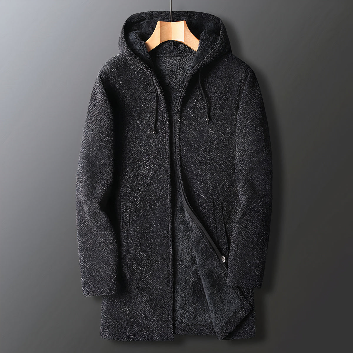 Warme Heren Fleecejas Met Capuchon – Marcus