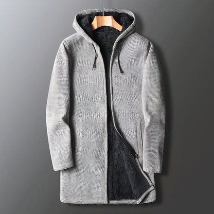 Warme Heren Fleecejas Met Capuchon – Marcus