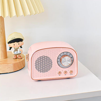 Vintage Bluetooth luidspreker met FM-radio – RetroVibe