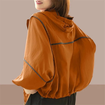 Luchtige Dames Zomer Hoodie Jas met Oversized Pasvorm – Zoë