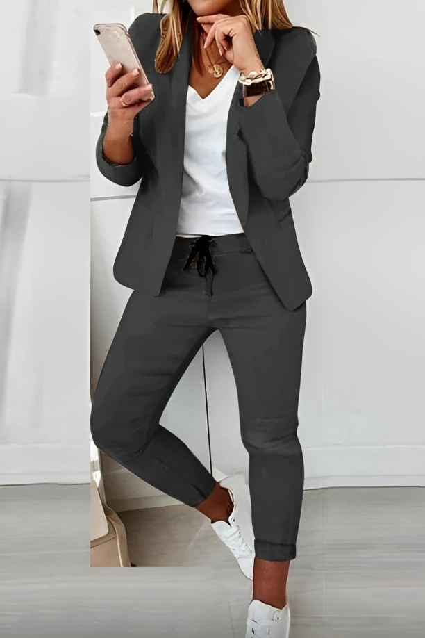 Tweedelige Dames Blazer Set – Alina