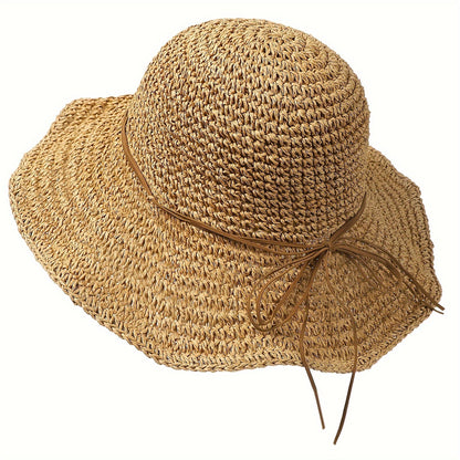Gehaakte Boho Strohoed voor Zomerreizen – Elouan
