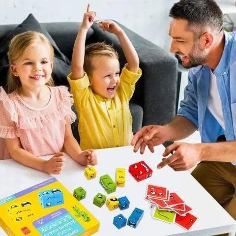 Interactief bouwspel met gezichtsuitdrukkingen voor kinderen – MimikMatch