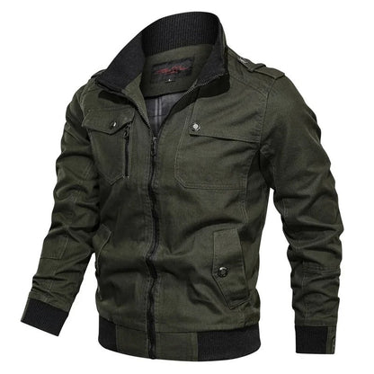 Heren Zomerjas met Kraag en Motorlook – Vince