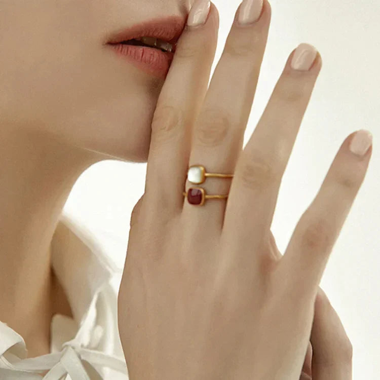 Vintage Emaille Ring - Elvira