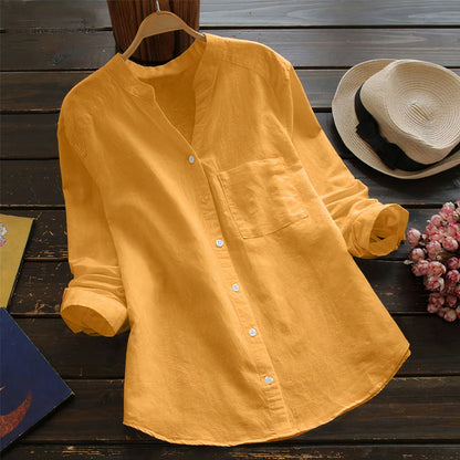 Luchtige Katoenen Linnen Dames Blouse – Maëlle