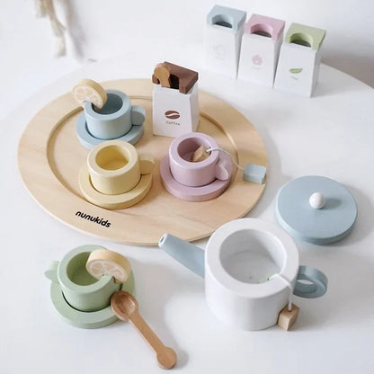Creatieve houten speelgoedset voor rollenspellen en leerplezier