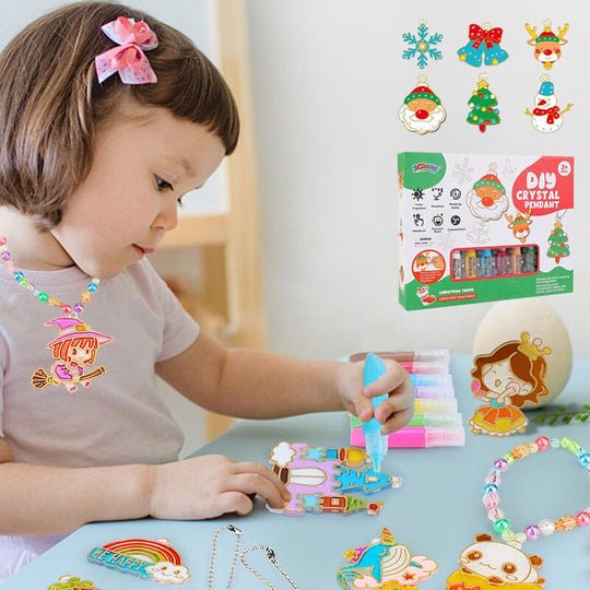 Creatief knutselpakket voor kinderen – fonkelende hangers zelf maken