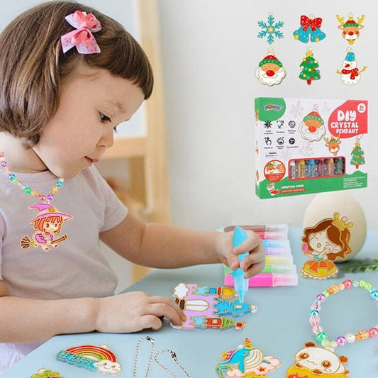 Creatief knutselpakket voor kinderen – fonkelende hangers zelf maken
