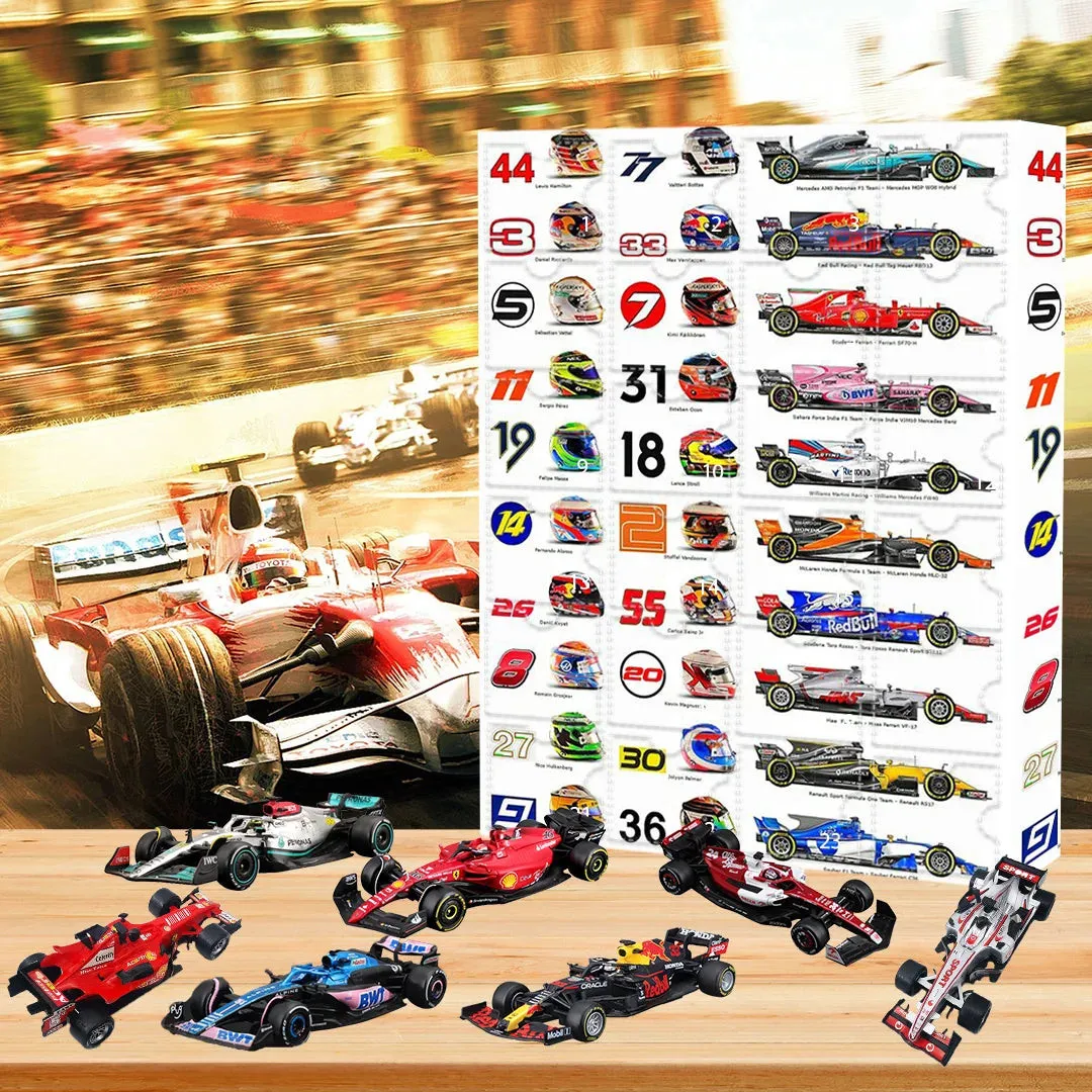 Formule 1-adventskalender met verzamelobjecten – voor echte autosportfans