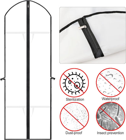 Extra Lange Kledingtas voor Jurken & Gewaden- 180 cm Beschermhoes met Handvatten