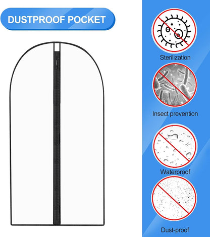 Extra Lange Kledingtas voor Jurken & Gewaden- 180 cm Beschermhoes met Handvatten