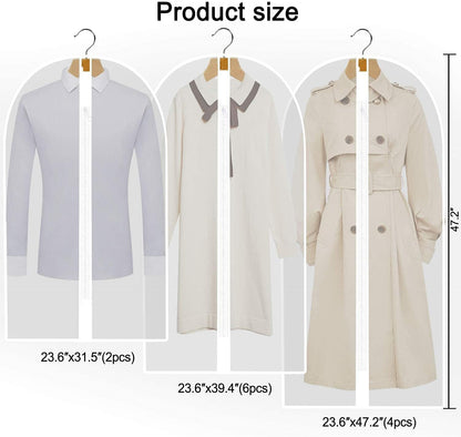 Extra Lange Kledingtas voor Jurken & Gewaden- 180 cm Beschermhoes met Handvatten
