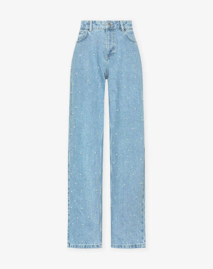 Dames Glitter Jeans voor een Sprankelende Look - Jade