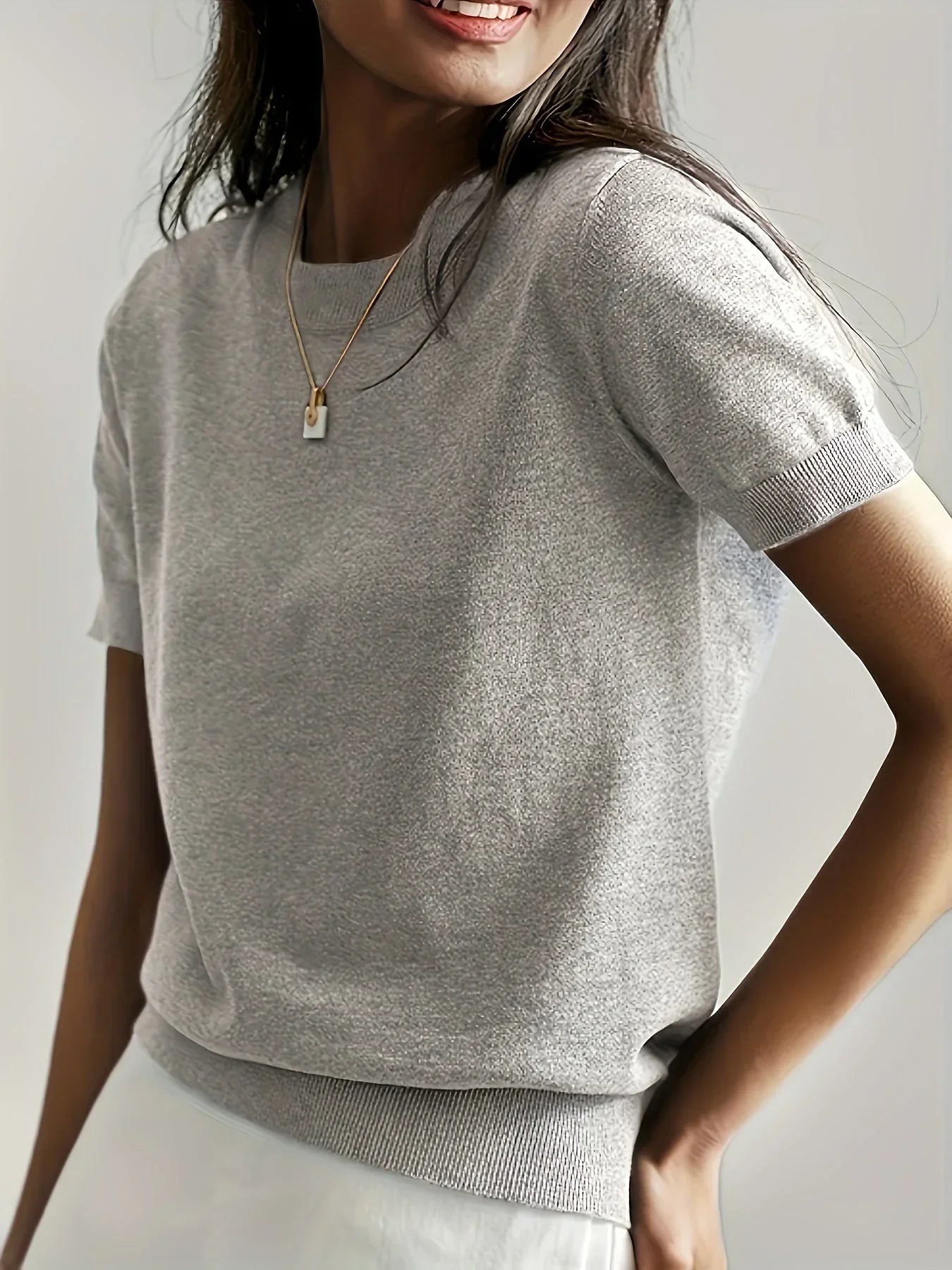 Dames Korte Mouwen Trui – Mila