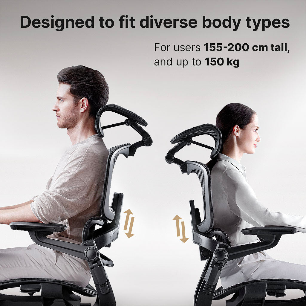 Ergonomische Bureaustoel met 16 Instelbare Functies - ErgoFlex