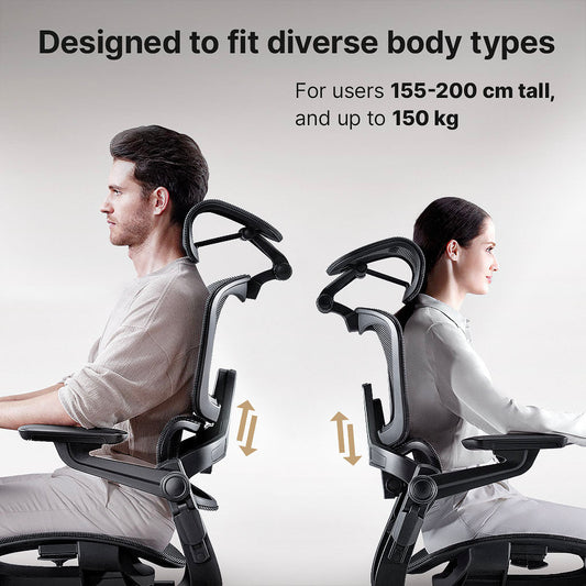 Ergonomische Bureaustoel met 16 Instelbare Functies - ErgoFlex