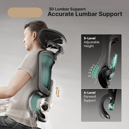 Ergonomische Bureaustoel met 16 Instelbare Functies - ErgoFlex