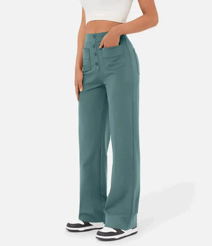 Elastische Hoge Taille Dames Broek - Isabeau